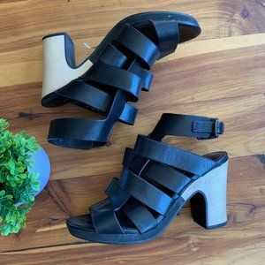 Kelsi Dagger Chunky Wooden Sandal Heel